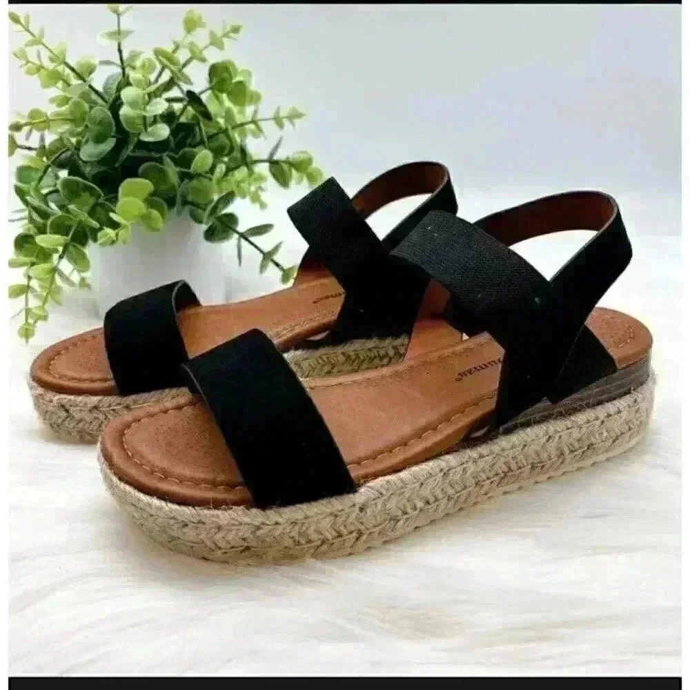 Pierre Dumas Low Platform Strappy Sandal